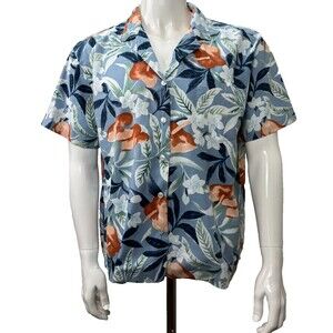 Vintage Hilo Hattie Hawaiian Shirt XL Made‎ in Hawaii USA 80s 90s Floral Aloha